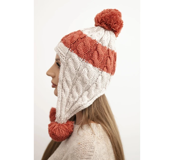 Čepice s rolováním Magda K293 camel