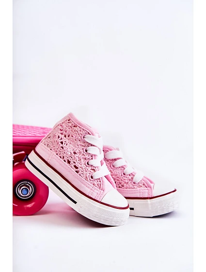 Dětské vysoké tenisky Pink Mona