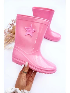 Dziecięce Gumowe Kalosze Różowe Malvi