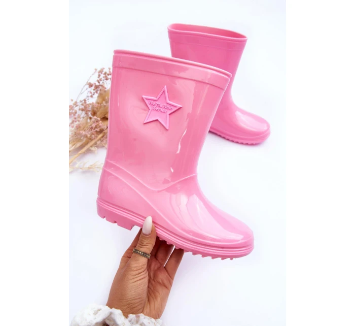 Dziecięce Gumowe Kalosze Różowe Malvi
