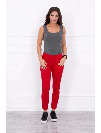 Dámske nohavice 2628-1 červená - Kesi