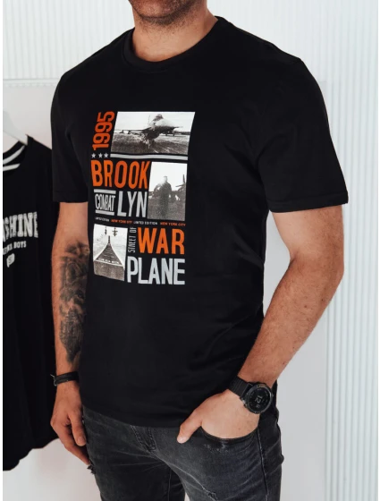 Pánské tričko s potiskem černé Dstreet model 21974926 - FashionStreet