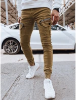Pánske džínsové bojové nohavice v ťavej farbe FashionStreet UX4360