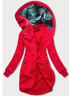 Dlhá červená dámska mikina (AMG-855B) Dlhá červená dámska mikina (AMG-855B)