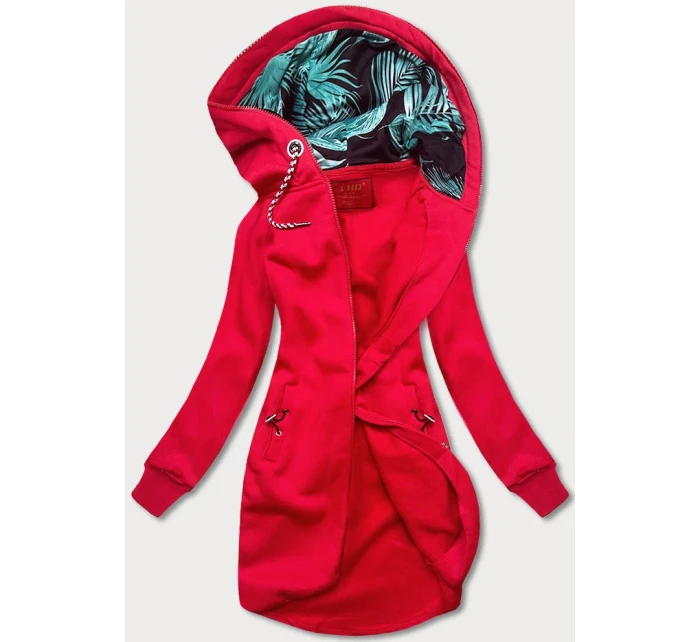 Dlhá červená dámska mikina (AMG-855B) Dlhá červená dámska mikina (AMG-855B)