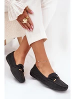 Mokasyny Damskie Z Ażurowym Wzorem I Wiązaniem Czarne Mirisa Mokasyny Damskie Z Ażurowym Wzorem I Wiązaniem Czarne Mirisa