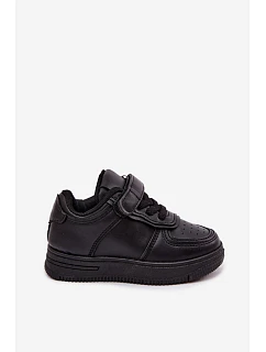 Detská športová obuv z eko kože Black Liora