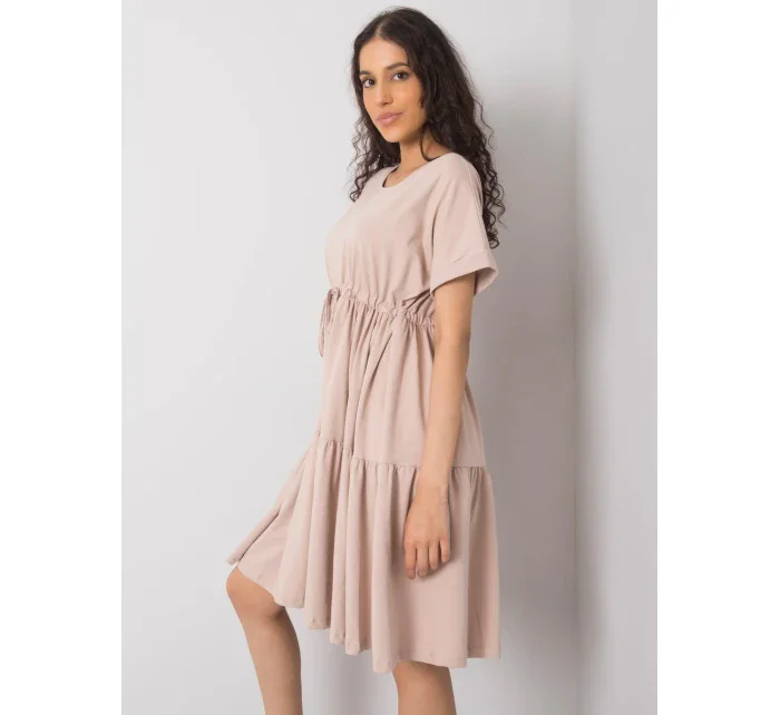 Šaty RV SK model 15565755 béžová - FPrice Šaty RV SK model 15565755 béžová - FPrice