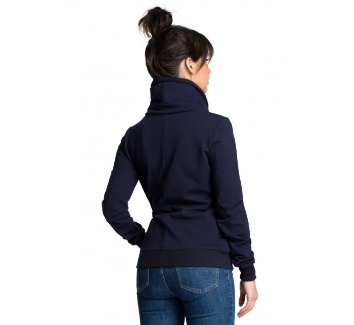 model 15097749 Mikina na zip ecru barva - BeWear