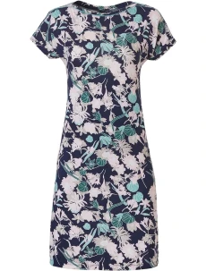 Dámska nočná košeľa 15231-316-2 tm.modrá-potlač - Pastunette