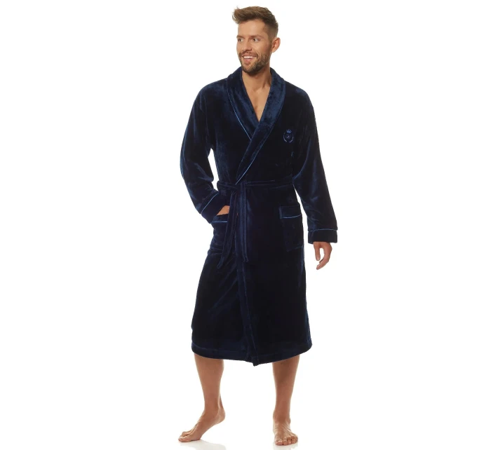 Pánský župan 2111 model 21865050 tm. modrá L&L - L&L Pánský župan 2111 model 21865050 tm. modrá L&L - L&L