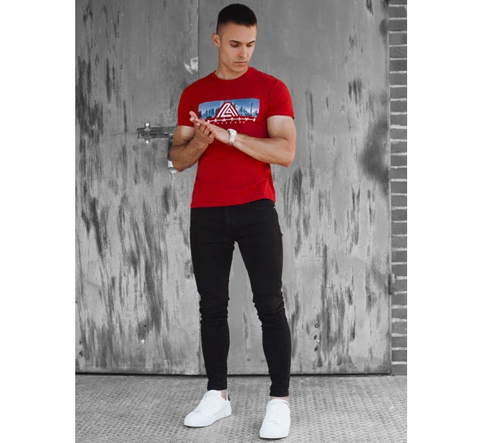 FashionStreet červené pánske tričko RX5553