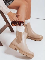 Dámské kozačky cream Dstreet model 21981491 - FashionStreet