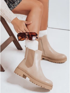 Dámské kozačky cream Dstreet model 21981491 - FashionStreet