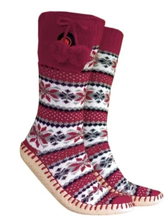 GLOVII VYHRIEVANÉ PAPUČE S PONOŽKAMI VEĽKOSŤ 40-44, NÓRSKY DIZAJN, BATÉRIE A NABÍJACÍ KÁBEL SÚ SÚČASŤOU BALENIA, GQ5L