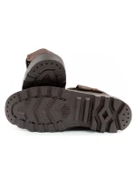 Pánska športová obuv Palladium Baggy Coated členkové tenisky fashion dark brown