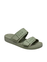 Dámske žabky Crocs Brooklyn Buckle Low green 211215 3BX