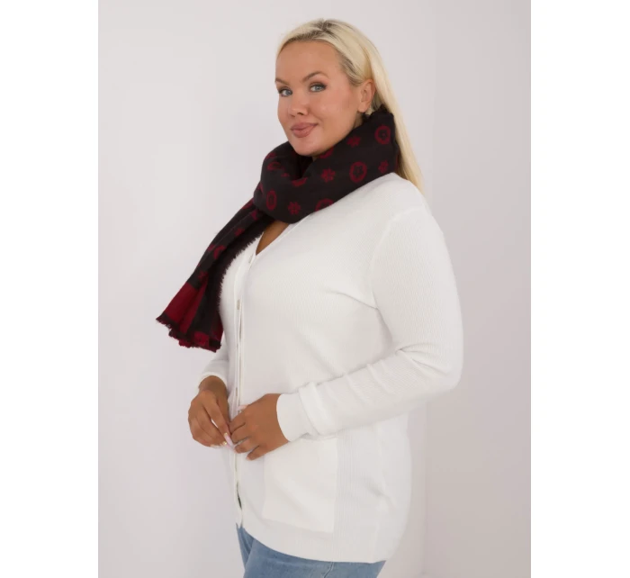 Šatka AT SZ 1701.61 čierno-červená