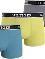 Pánske boxerky 3Pack UM0UM03185 0UM Blue/Yellow/Grey - Tommy Hilfiger