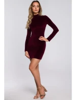 Dámske šaty M558 Bordeaux - MOE