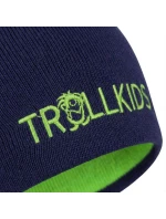 Detská obojstranná čiapka 920-100-054 Zelená s čiernou - Trollkids