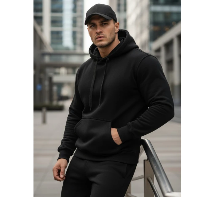 Pánska čierna mikina FashionStreet BX5914