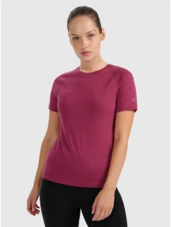 Dámske trekingové tričko z merino vlny 4F 4FWAW25TFTSF1527-53S