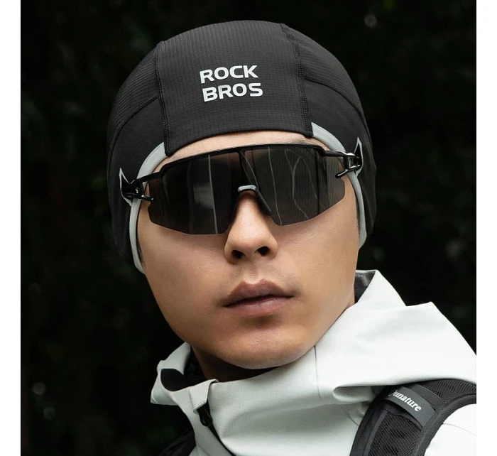 Rockbros M016 zimná vetruodolná cyklistická čiapka veľkosti 54-61 cm - čierna