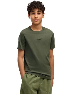 Detské tričko Puma ESS Small No.1 Logo Centered Tee, farba khaki, 692975 86