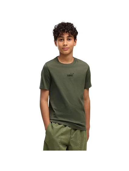Detské tričko Puma ESS Small No.1 Logo Centered Tee, farba khaki, 692975 86