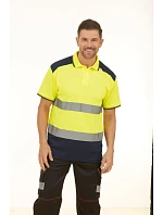 220 HiVis Piqué Polo hi vis model 22501623 - Yoko