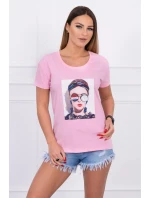 Dámská model 18742984 halenka pudrově růžová - K-Fashion