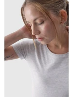 Dámské Hladké Tričko S model 21668549 Šedé - 4F