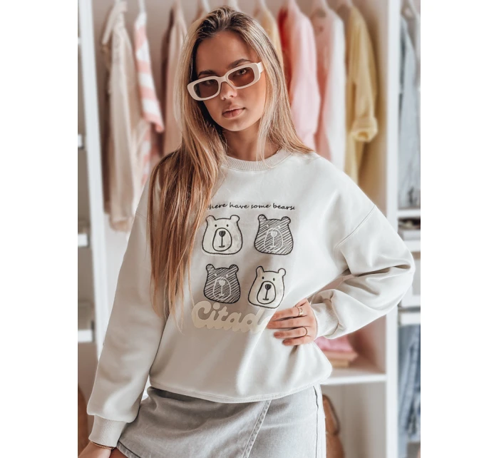 Dámská oversize mikina s šedá model 21988111 - Dstreet Dámská oversize mikina s šedá model 21988111 - Dstreet