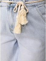 Dámske ležérne modré džínsové šortky FashionStreet SY0498