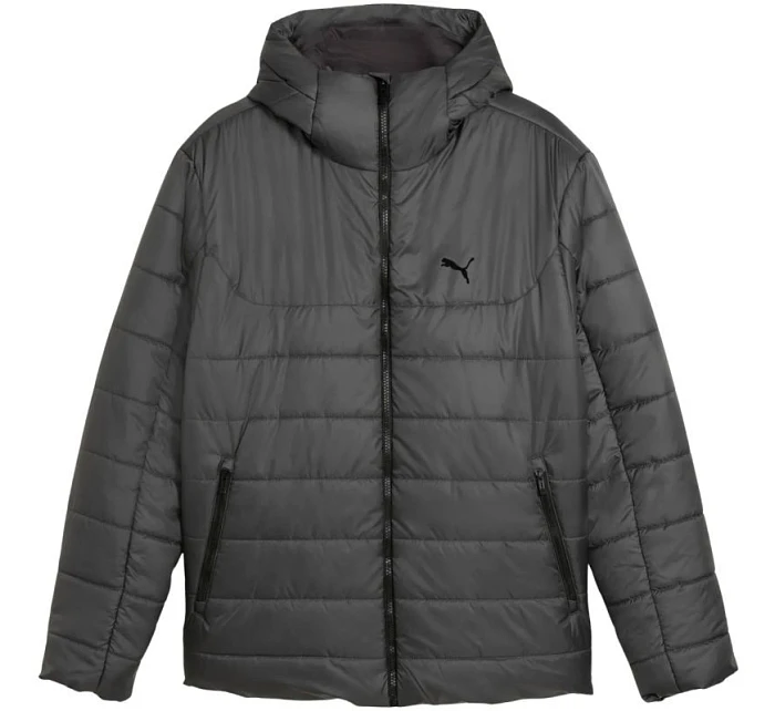 Pánska zateplená bunda Puma ESS s kapucňou Grey 685211 44 Muži