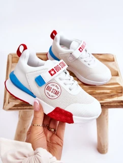 Niskie Dziecięce Buty Sportowe Memory Foam System Big Star LL374213 Białe