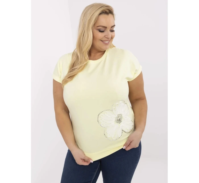Bluzka RV BZ model 21072594 jasny żółty - FPrice Bluzka RV BZ model 21072594 jasny żółty - FPrice