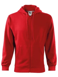 Trendy Zipper mikina pánská červená