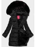 Dámska zimná páperová bunda čierna (2M-051)