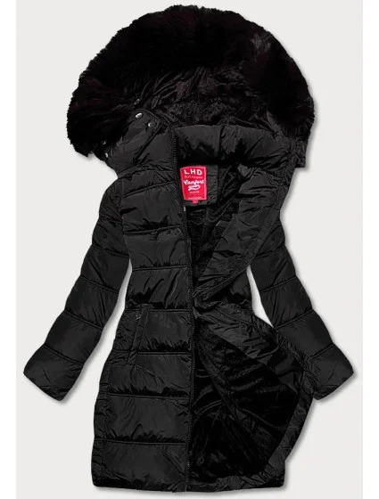 Dámska zimná páperová bunda čierna (2M-051)