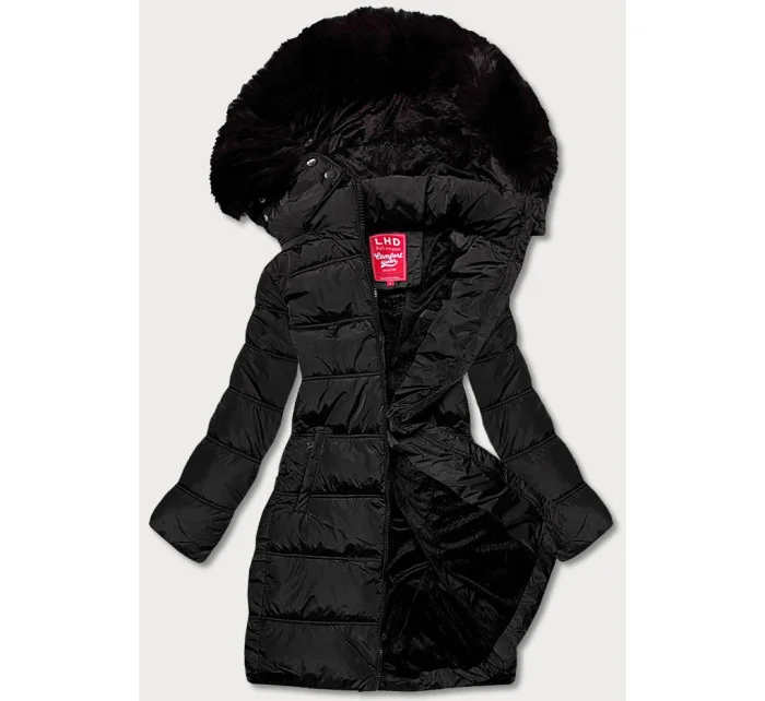 Dámska zimná páperová bunda čierna (2M-051)
