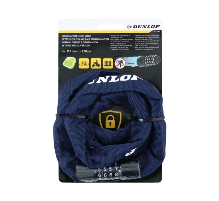 Zámok reťaze bicykla Dunlop 120 cm1042541 Zámok reťaze bicykla Dunlop 120 cm1042541