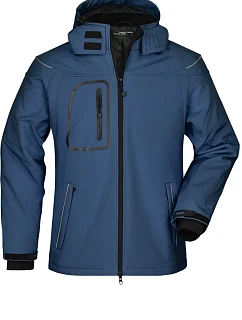 JN 1000 Pánská 3vrstvá zimní softshellová bunda model 22494774 navy - Daiber