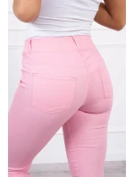 Svetloružové džínsové nohavice Svetloružové džínsové nohavice