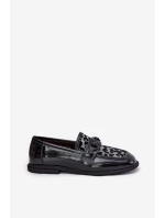 Kožené Lakované Mokasíny S Černé model 21691255 - VINCEZA