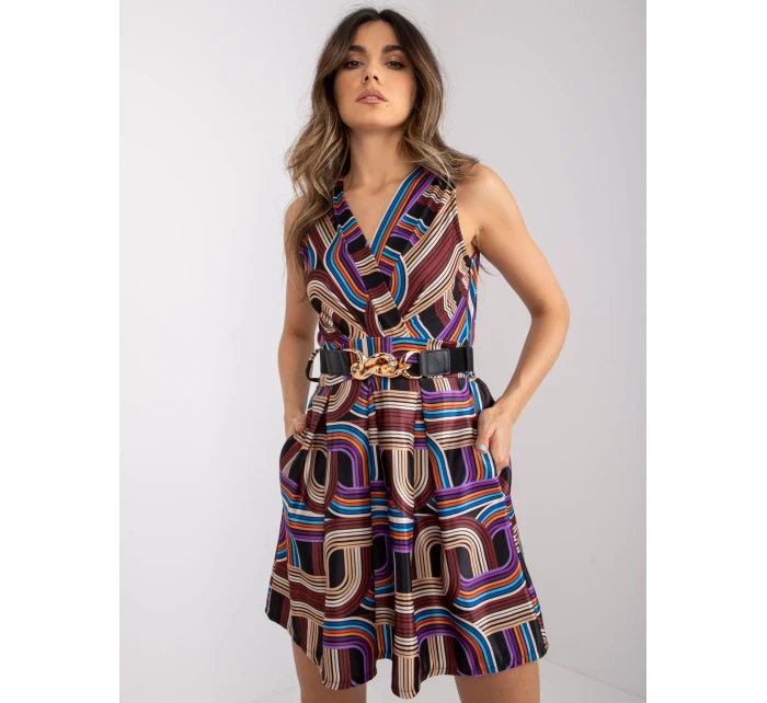 Dámske šaty-DHJ-SK-15308.61P-hnedé Dámske šaty-DHJ-SK-15308.61P-hnedé