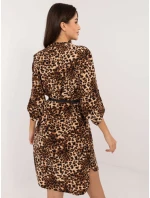 Šaty DHJ SK 5766Z 2.77 čierno-béžové