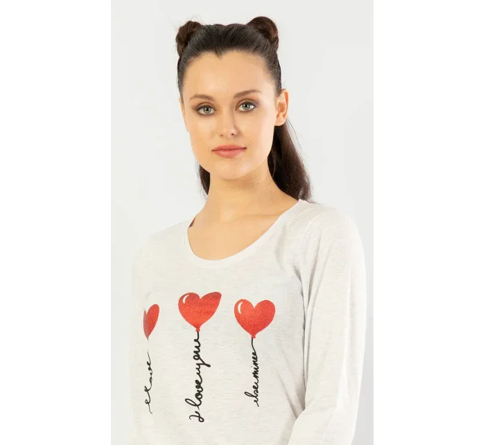 Dámske pyžamo dlhé I love you
