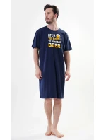 Pánska nočná košeľa s krátkym rukávom Life is beer